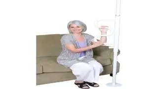 Stander Security Pole Tension Mounted Floor to Ceiling Transfer Pole and St
