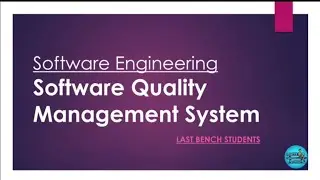 Software Quality Management System | More useful content in description👇| @LastBenchStudents3 #video