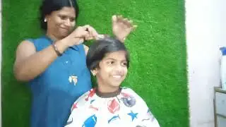 School girl hair cutting / long to short hair cutting / हेयरकट करना सीखें cut baby girl haircut