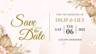 Digital Wedding Invitation Video