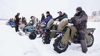 Grand battle of the cheapest winter vehicles: sleds, snowdogs, 2x2 atv etc.
