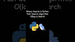 Binary Search in Python | Fast Search Algorithm Explained #coding #python