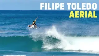 Filipe Toledo - Aerial in Slow Motion - Semifinals - Oi Rio Pro - 4.94 score