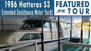 1986 Hatteras 53 Extended Deckhouse Motor Yacht | Featured Tour | Plano Marine