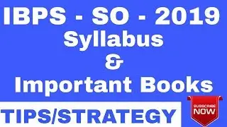IBPS SO 2019 | AFO | SYLLABUS & IMPORTANT BOOKS | PART=2 | ibps specialist officer