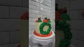 🌲🎅 #christmascake #holidaycake #cakedecorating