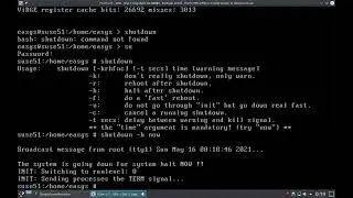 Suse Linux 5.1 boot issue fix