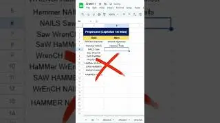 How to change first letter capital in google Sheet