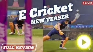 E-cricket new teaser full review//gameplay reveal//e cricket release date//e-cricket 