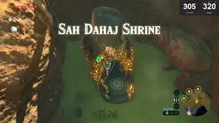 Link vs FIRE PUZZLE: Sah Dahaj Shrine Speedrun! 🔥🏹 #Zelda #Shorts #Link