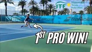 Winning My First Professional Match! - ITF 15K Futures Tunisia