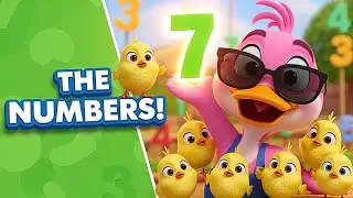 🔢🦆🐥 The Numbers Song! - 3D Animation for Kids | Musical Farm
