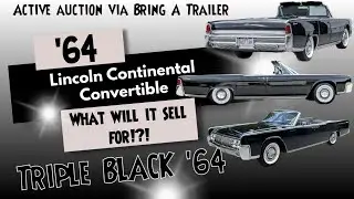 LIVE AUCTION - Triple Black 1964 Lincoln Continental Convertible Updates