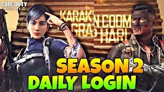 Season 2 Daily Login Rewards Cod Mobile 2023 | Codm Season 2 Daily Login Character Reward