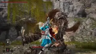 Vindictus Defying Fate - Delia vs Wolftail boss fight No Hit gameplay