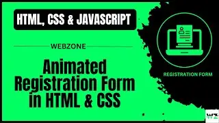 Registration Form in HTML & CSS || Animated Signup & Login Form