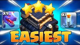 TH9 Dragon Zap Attack Strategy | New Totem Spell | Easy 3 Star Army for Town Hall 9 | th9 best army
