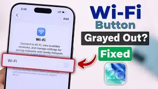 Fix - WiFi Button Greyed Out on iPhone After iOS 26 Update!