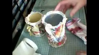 Altered Pringle Tin - Ribbon Spool Holder for SIMPLY CRAFT AND SWAP on FB