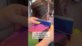 How to flip foils when doing the hairline #haireducation #foiling #howtofoil #blonding