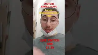 YOUTUBE BANNA SVAPO, IL MIO PIANO B