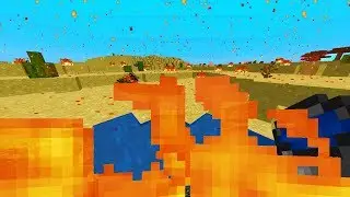 playing Minecraft but it's constantly raining lava