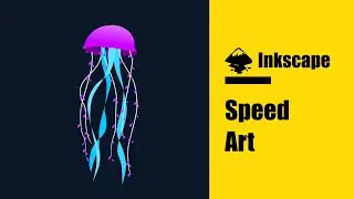 Jellyfish Vector Illustration Speed Art | Inkscape Illustration Process