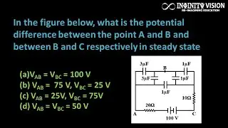 In the figure below, what is the potential difference between the point A and B and between B and C
