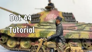 How to paint Dot 44 camo on Military Models - Step by Step