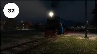 Hauling a long train with the Museum S282 in Derail Valley