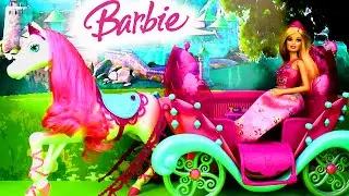 Barbie Fairytale Horse and Carriage With Disney Frozen Elsa and Anna Doll Toy review