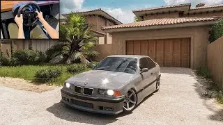 Forza Horizon 5 Drifting BMW E36 M3 (Steering Wheel Gameplay)