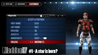 Let`s play Madden 17 [PS4] Karrieremodus: #1 - A star is born?