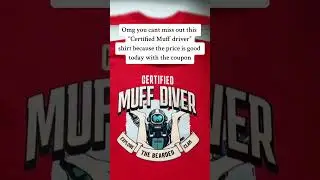 Humorous T-Shirt Design: 'Certified Muff Diver' - Shop Now!#funnytshirt #noveltytees