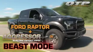 QTP 2017+ Ford Raptor Aggressor Electric Cutout