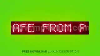 Keep Your Belongings Safe From Pickpockets Scrolling Red Dot Matrix LED Text Animation on Green Scre