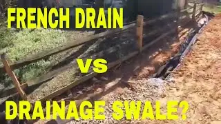 French Drains or Drainage Swales? Which is better in Pineville, NC? Ask The Engineer!