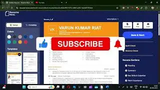 HOW TO MAKE SEO RESUME ONLINE | professional resume builder online | Varun kumar riat Vlog No 148