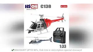 RC ERA C138 BELL 206 RC Helicopter Jet Ranger 6-axis Gyro Stabilized Altitude Hold 4 Channel RTF
