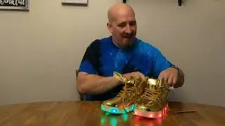 Odema Unisex LED Shoes High Top Light Up Sneakers for Women Men unboxing and review.