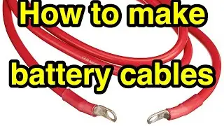 How to make custom battery cables