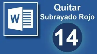 TUTORIAL WORD. Quitar SUBRAYADO rojo en WORD. (Cap. 14)