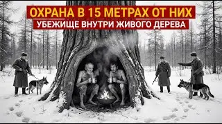 ОХРАНА НКВД ПРОЧЁСЫВАЕТ ТАЙГУ А ОНИ ВНУТРИ КЕДРА ПЬЮТ ЧАЙ...