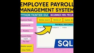Employee Payroll Management System | Python Tkinter + SQLite | Beginner Mini Project (GUI)