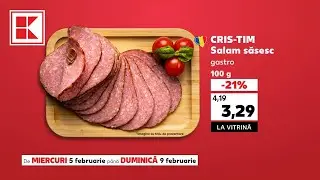 Oferta Kaufland din 05-09 februarie: ardei mix, salam săsesc, scutece și șervețele umede