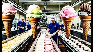 How Ice Cream Is Made In The Factory | Factory Process Engineering