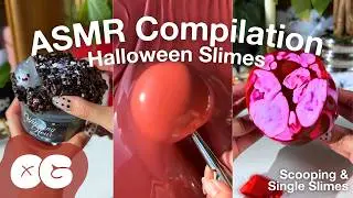 15 Minute ASMR Slime Compilation: Halloween Slimes (No Talking!)