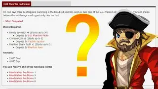 AQW NEW COLD WATER OF RED STAINS QUEST l BLOODSTAINED DOUBLOON /JOIN PIRATEALLIANCE (TLAPD 2025)