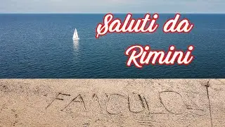 Geoglifo sulla spiaggia di Rimini - Drone