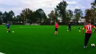 Acl field rehab soccer exercise.